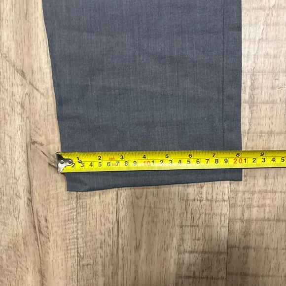 Men's Gray Dress Pants - Classic Straight Fit 32 waist - Picture 6 of 8